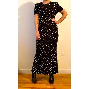 Asos polka dot midi dress